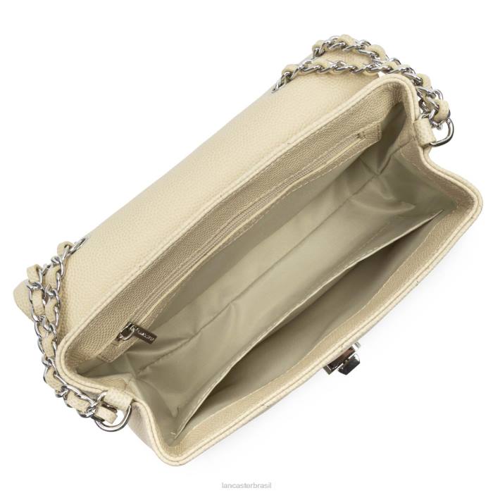 mulheres Lancaster Paris bege m bolsa crossbody caviar matelassê RBF42003