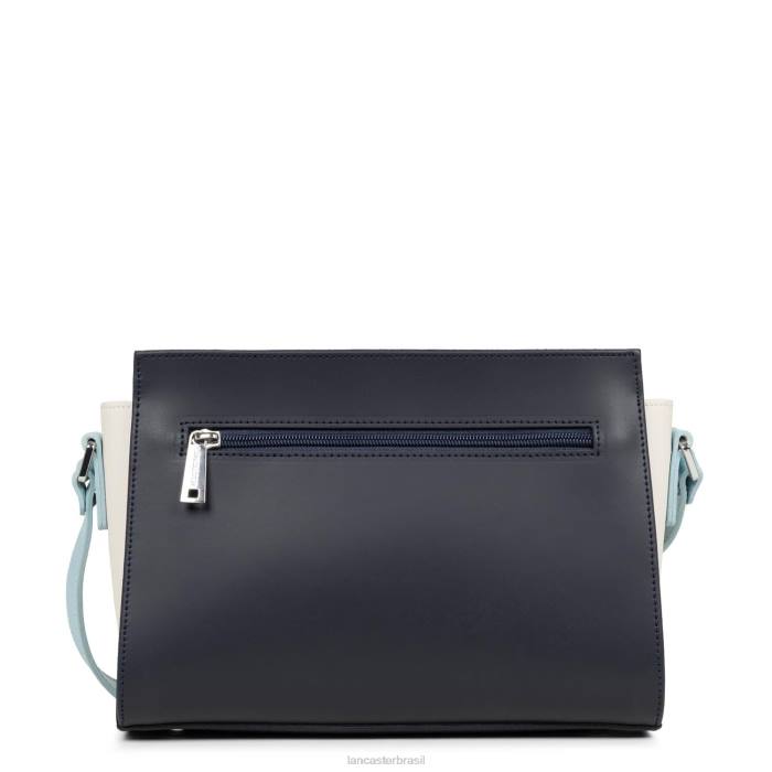 mulheres Lancaster Paris bleu fonce-ecru-bleu ciel bolsa crossbody lisa RBF4775