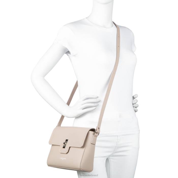 mulheres Lancaster Paris bleu fonce-galet rosa bolsa crossbody city mae RBF42268