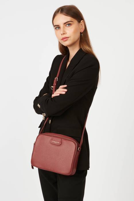 mulheres Lancaster Paris bois vermelho m bolsa crossbody duna RBF41752