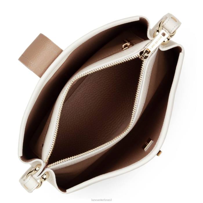 mulheres Lancaster Paris branco casse-in-nu bolsa crossbody foulonne dupla RBF41502