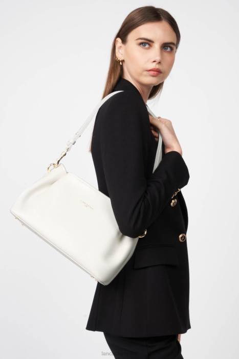 mulheres Lancaster Paris branco casse-in-nu bolsa crossbody foulonne dupla RBF41510
