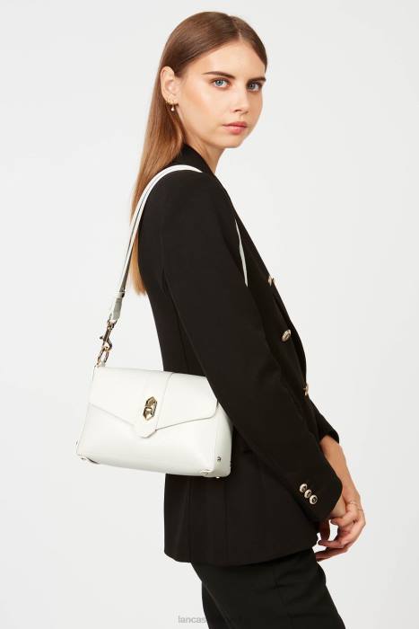 mulheres Lancaster Paris branco casse-in-nu bolsa crossbody pequena foulonne dupla RBF41442