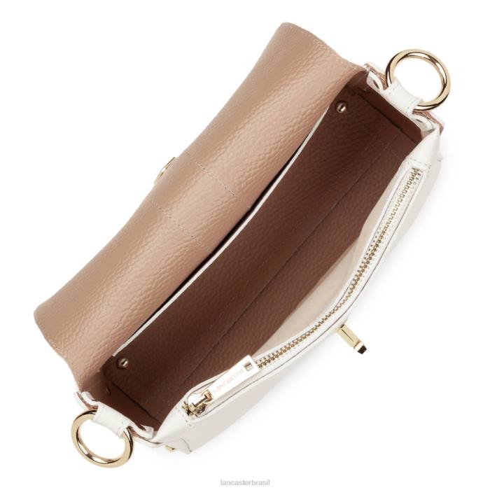 mulheres Lancaster Paris branco casse-in-nu bolsa crossbody pequena foulonne dupla RBF41442