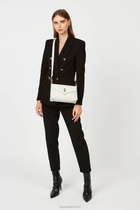 mulheres Lancaster Paris branco casse-in-nu bolsa crossbody pequena foulonne dupla RBF41442
