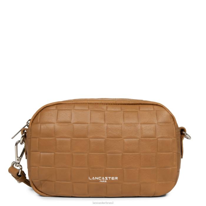 mulheres Lancaster Paris camelo bolsa crossbody gaufre RBF42237