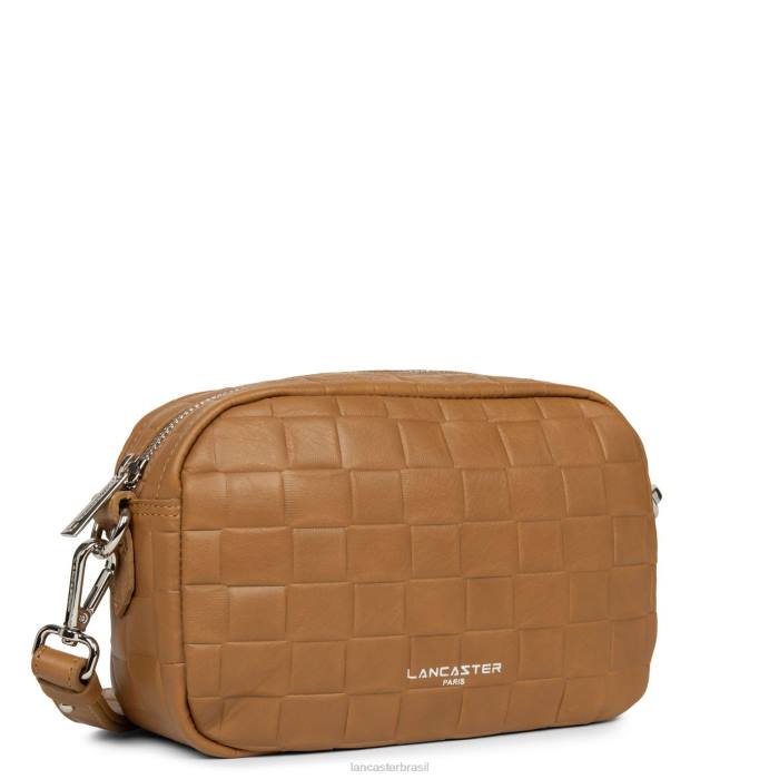 mulheres Lancaster Paris camelo bolsa crossbody gaufre RBF42237