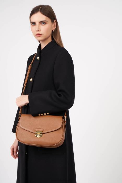 mulheres Lancaster Paris camelo bolsa crossbody grande foulonne milano RBF41419