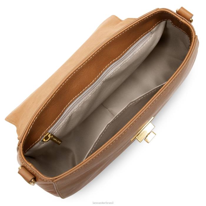 mulheres Lancaster Paris camelo bolsa crossbody legenda RBF41855