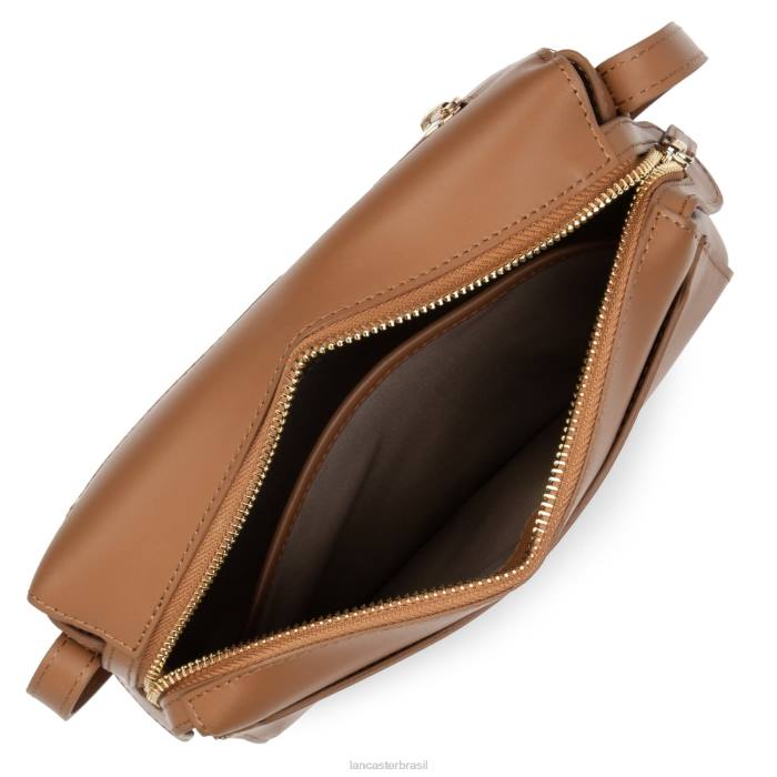 mulheres Lancaster Paris camelo bolsa crossbody lisa ou RBF42302