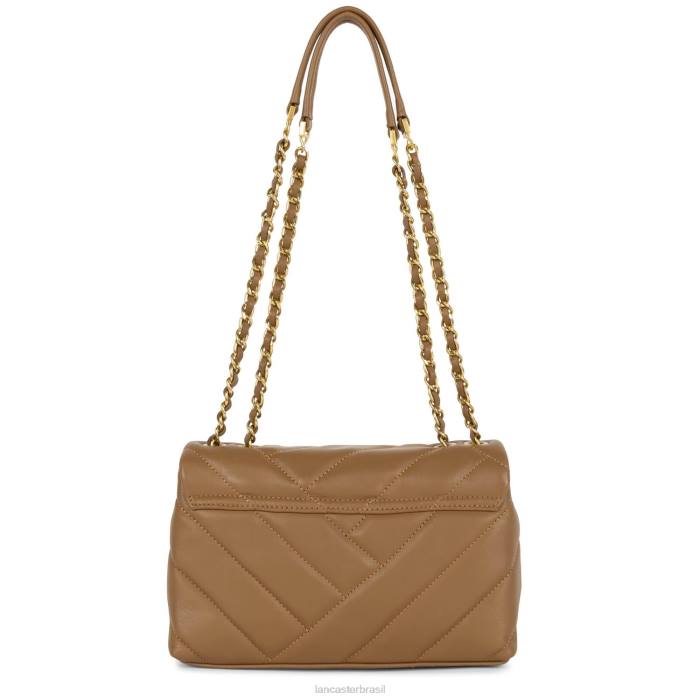 mulheres Lancaster Paris camelo bolsa crossbody m matelassê macio RBF41609