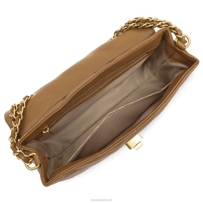 mulheres Lancaster Paris camelo bolsa crossbody m matelassê macio RBF41609