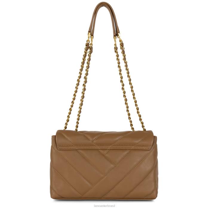 mulheres Lancaster Paris camelo bolsa crossbody m matelassê macio RBF42137