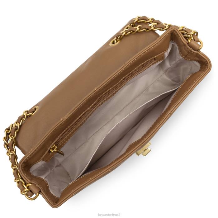 mulheres Lancaster Paris camelo bolsa crossbody m matelassê macio RBF42137
