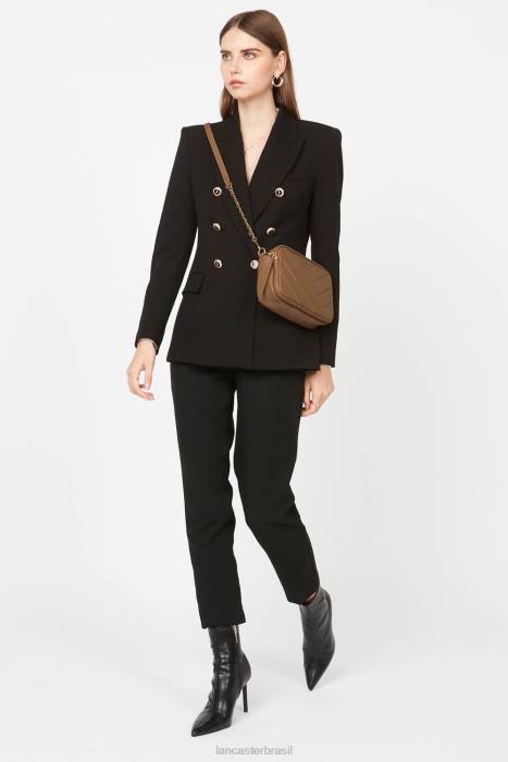 mulheres Lancaster Paris camelo bolsa crossbody matelassê macio RBF41589