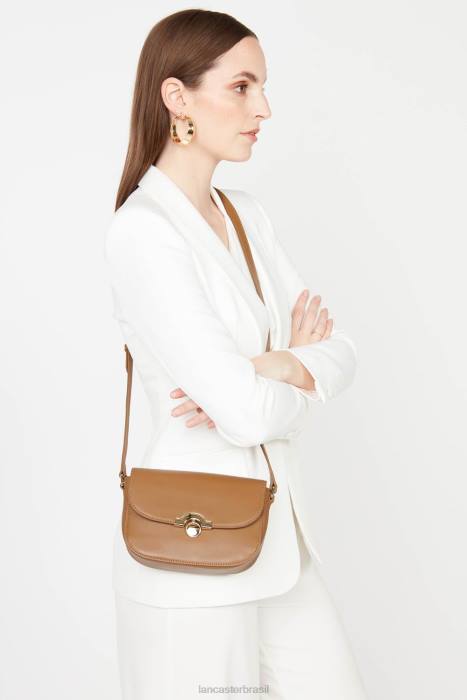 mulheres Lancaster Paris camelo bolsa crossbody pequena paris medaille RBF41494