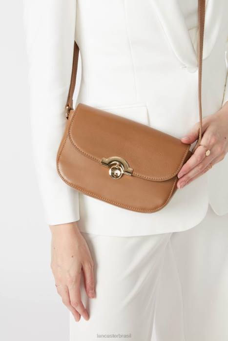 mulheres Lancaster Paris camelo bolsa crossbody pequena paris medaille RBF41494