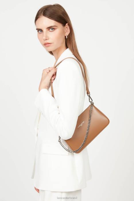 mulheres Lancaster Paris camelo bolsa crossbody pequena suave mesmo RBF41631