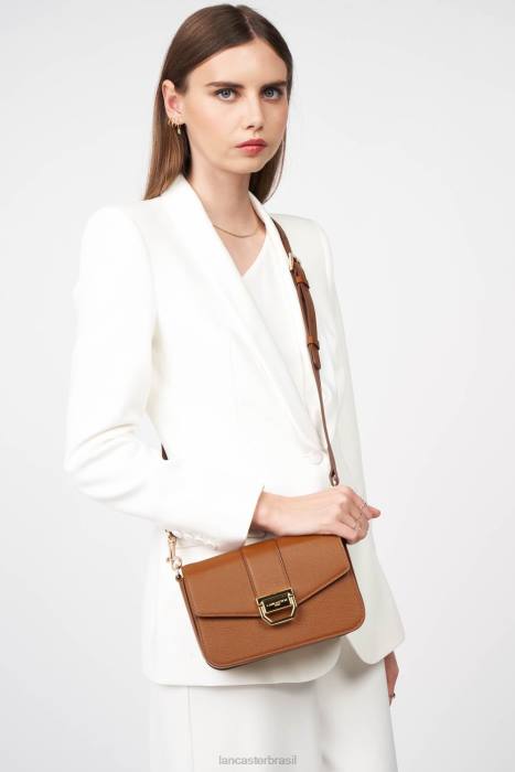 mulheres Lancaster Paris camelo bolsa crossbody pequena valor RBF41305