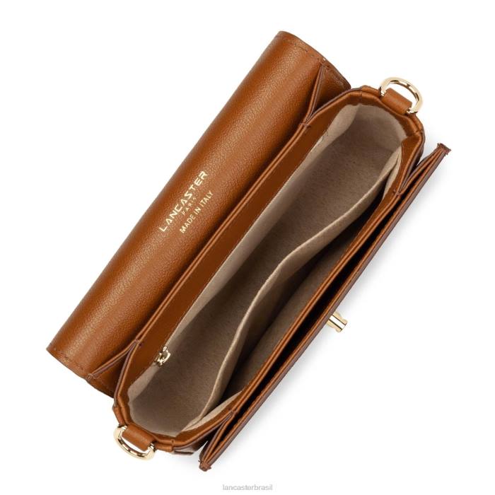 mulheres Lancaster Paris camelo bolsa crossbody pequena valor RBF41305