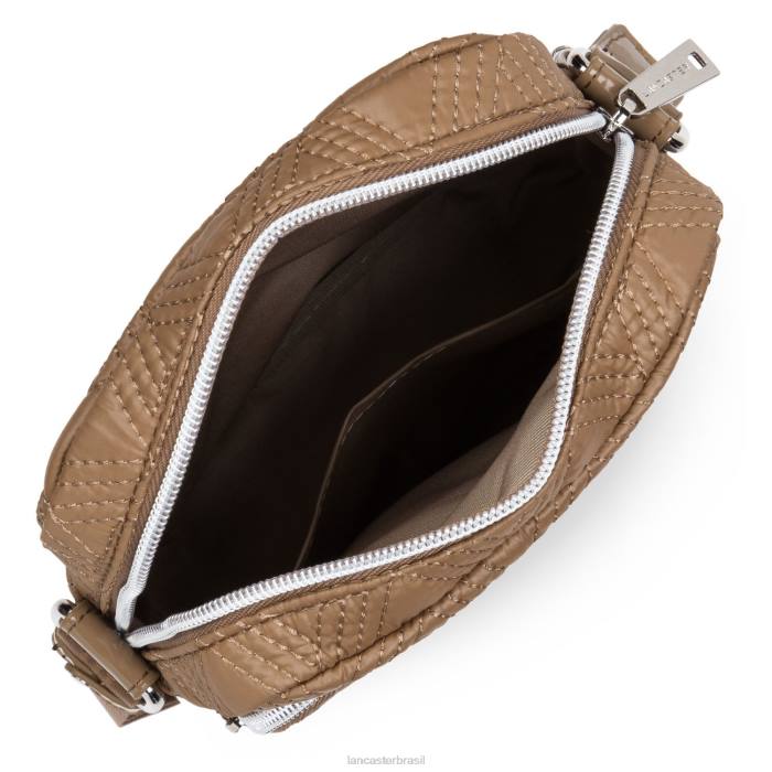 mulheres Lancaster Paris camelo bolsa crossbody real ikon matelassê RBF42229