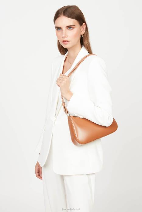mulheres Lancaster Paris camelo bolsa crossbody suave ace RBF4397