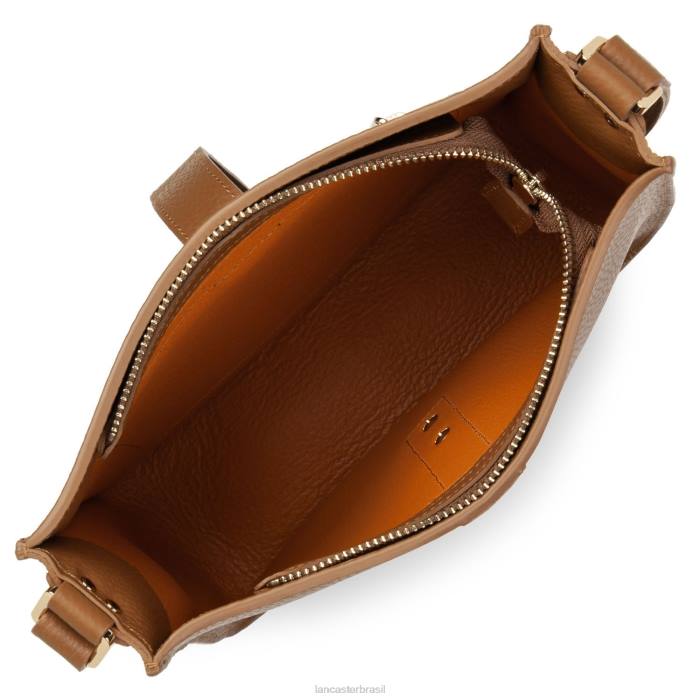 mulheres Lancaster Paris camelo em laranja m bolsa crossbody foulonne gancho duplo RBF41537