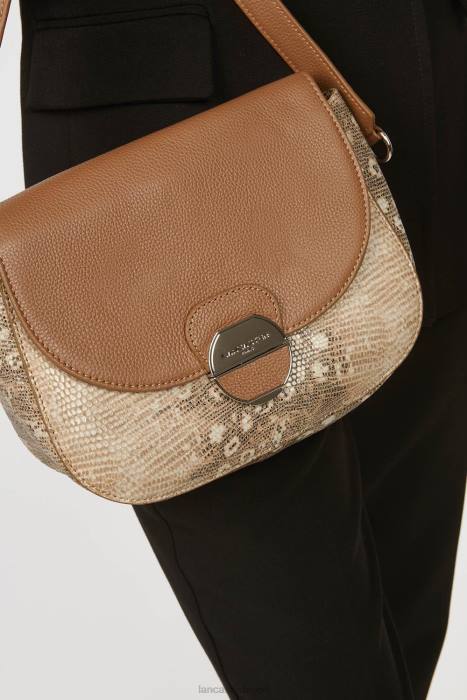 mulheres Lancaster Paris camelo iguana bolsa tiracolo pia RBF41769