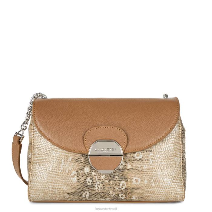 mulheres Lancaster Paris camelo iguana bolsa tiracolo pia RBF4568
