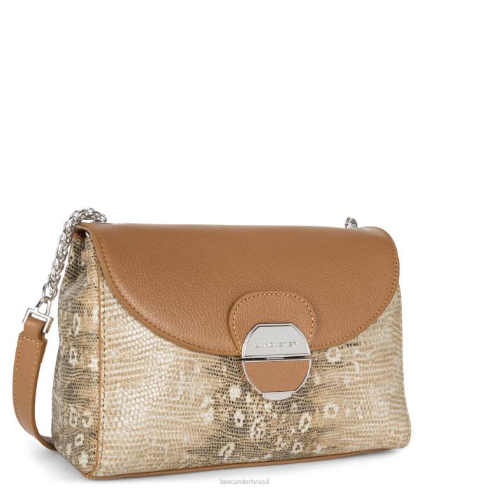 mulheres Lancaster Paris camelo iguana bolsa tiracolo pia RBF4568