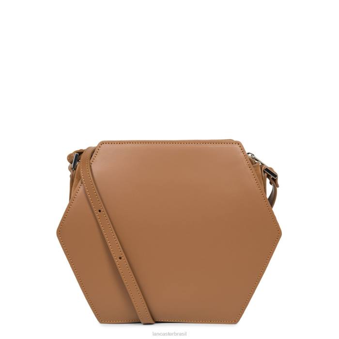 mulheres Lancaster Paris camelo m bolsa crossbody lisa ruche RBF42211
