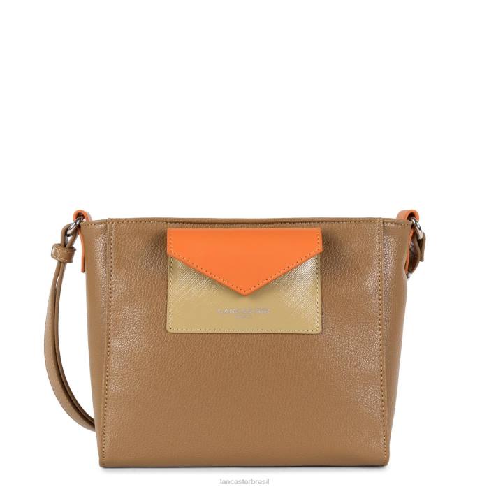 mulheres Lancaster Paris camelo-natureza-laranja bolsa crossbody maia RBF41879