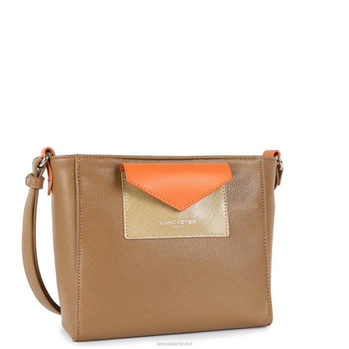 mulheres Lancaster Paris camelo-natureza-laranja bolsa crossbody maia RBF41879