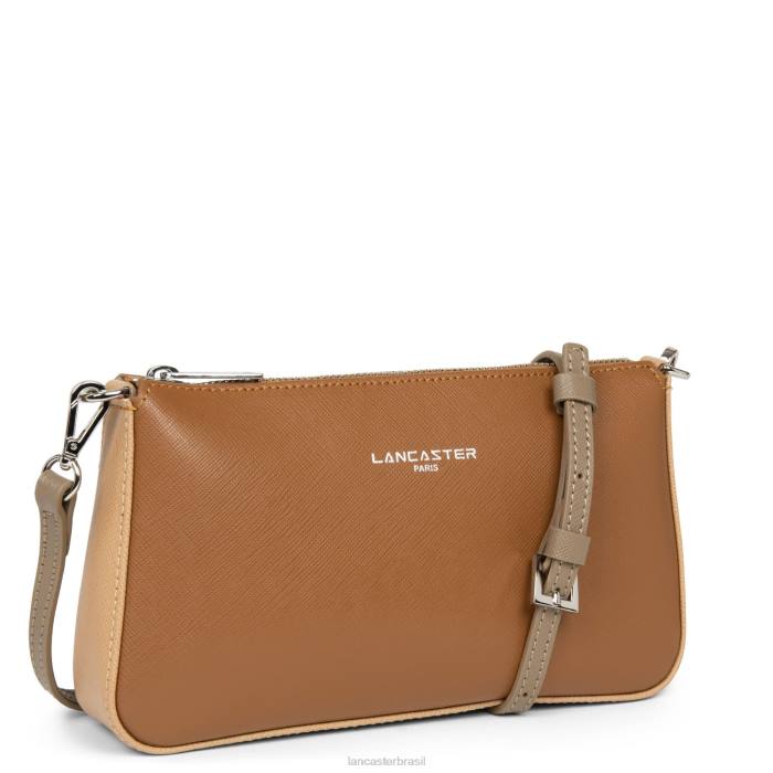 mulheres Lancaster Paris camelo-nu-vison bolsa crossbody saffiano intemporel RBF41946