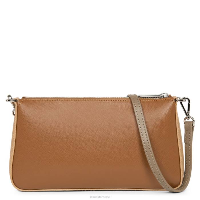 mulheres Lancaster Paris camelo-nu-vison bolsa crossbody saffiano intemporel RBF41946
