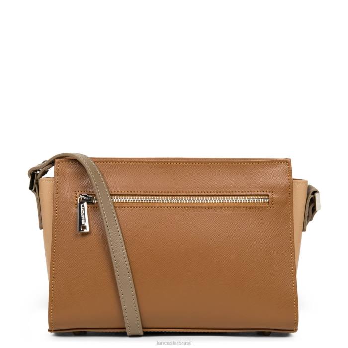 mulheres Lancaster Paris camelo-nu-vison bolsa crossbody saffiano intemporel RBF4811