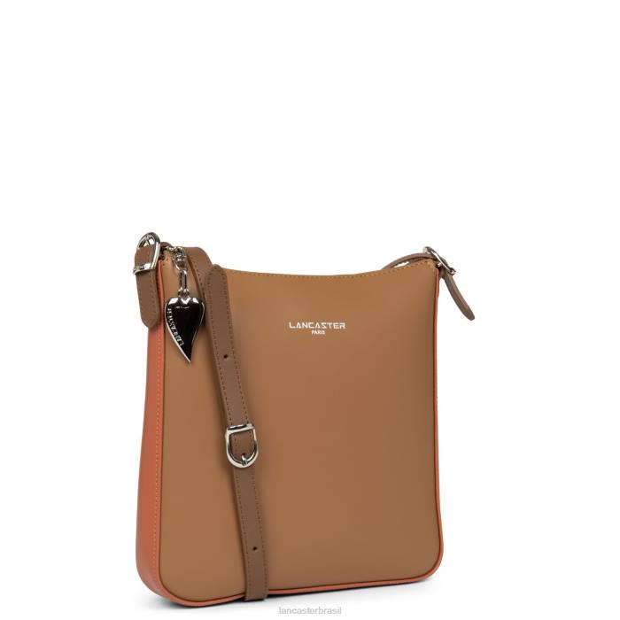 mulheres Lancaster Paris camelo-potiron-vison bolsa crossbody lisa RBF41917