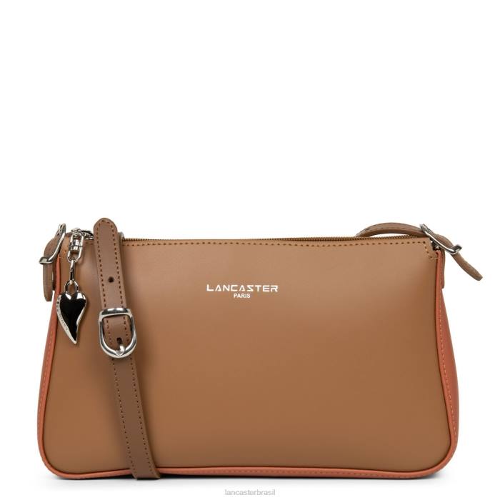 mulheres Lancaster Paris camelo-potiron-vison bolsa crossbody lisa RBF41977