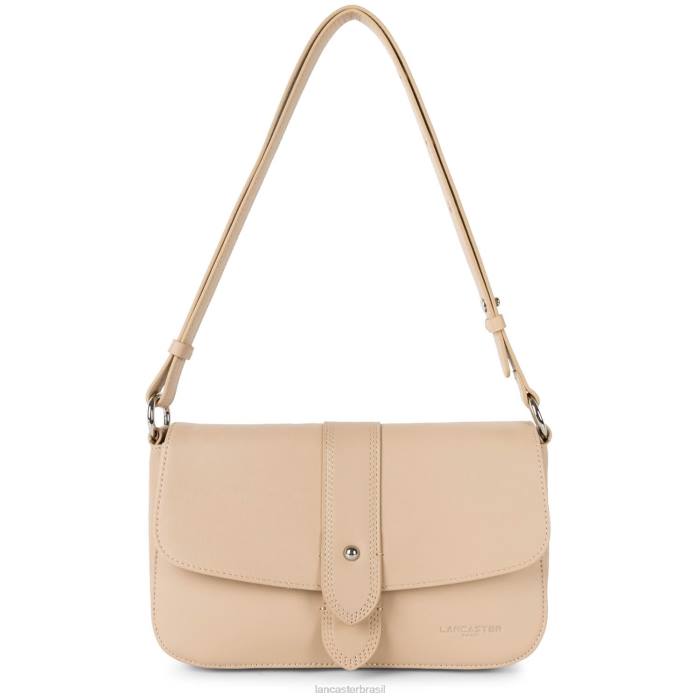 mulheres Lancaster Paris capuccino bolsa crossbody com gravata macia RBF41564