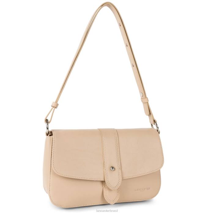 mulheres Lancaster Paris capuccino bolsa crossbody com gravata macia RBF41564