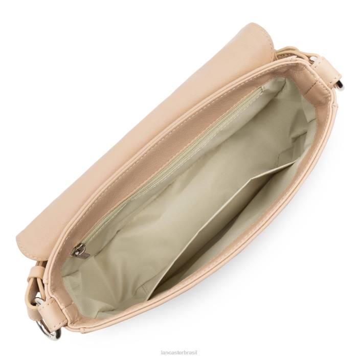 mulheres Lancaster Paris capuccino bolsa crossbody com gravata macia RBF41564