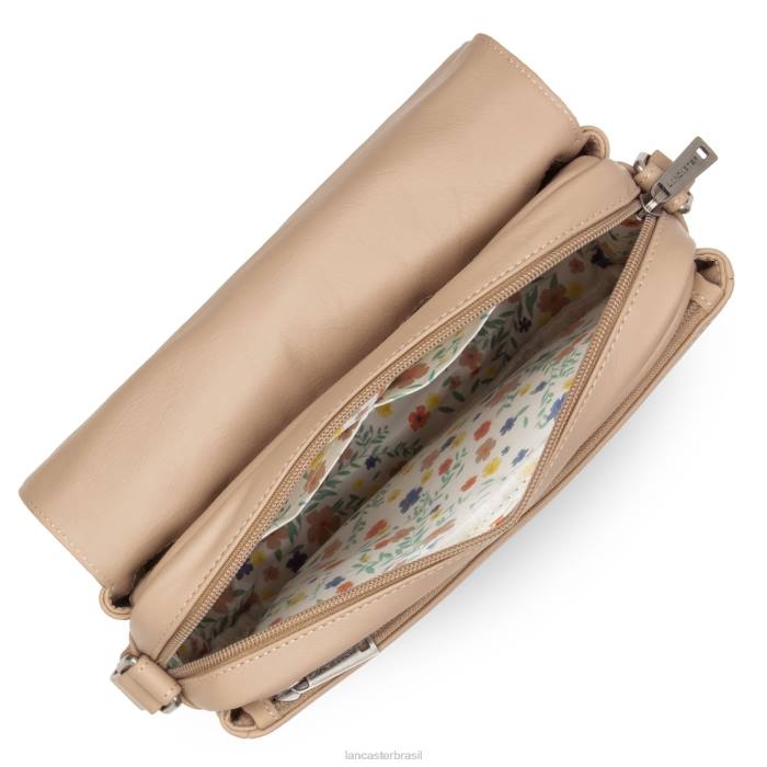 mulheres Lancaster Paris capuccino bolsa crossbody m soft vintage nova RBF42290