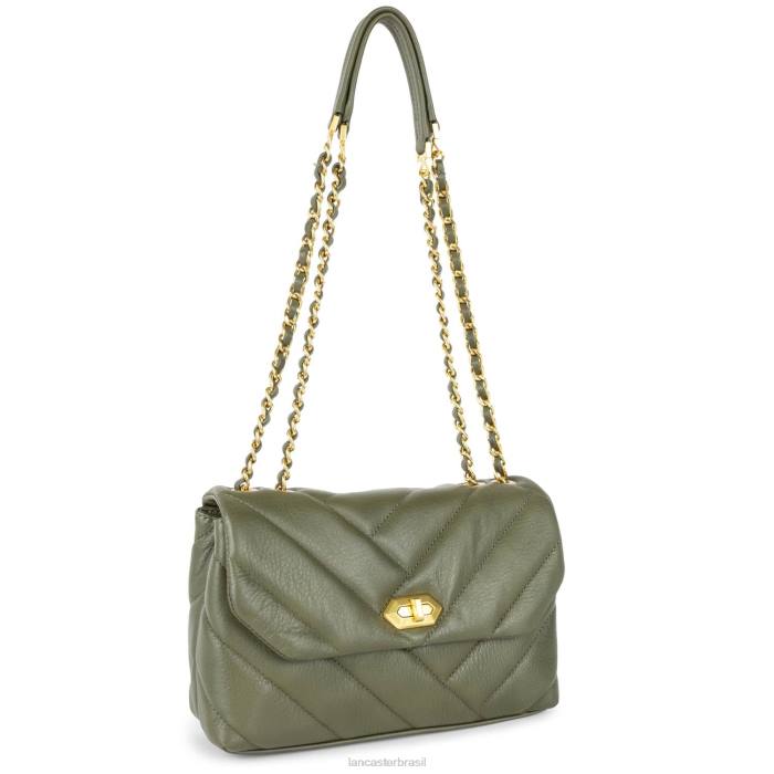 mulheres Lancaster Paris caqui bolsa crossbody m matelassê macio RBF41616