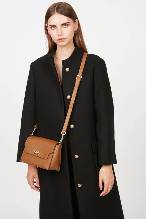 mulheres Lancaster Paris caramelo bolsa crossbody foulonne milano RBF41438