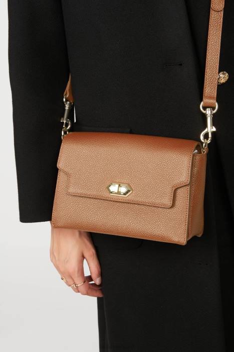 mulheres Lancaster Paris caramelo bolsa crossbody foulonne milano RBF41438