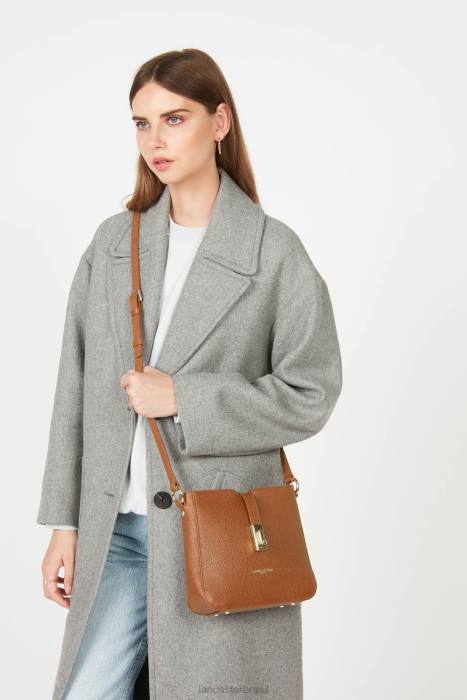mulheres Lancaster Paris caramelo bolsa crossbody foulonne milano RBF4349