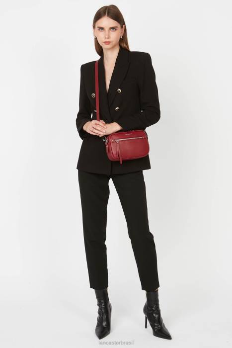 mulheres Lancaster Paris carmim bolsa crossbody firenze RBF41575