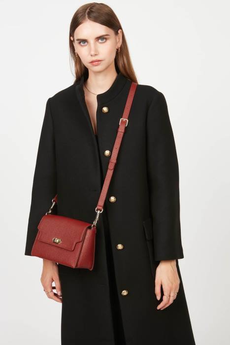 mulheres Lancaster Paris carmim bolsa crossbody foulonne milano RBF41426