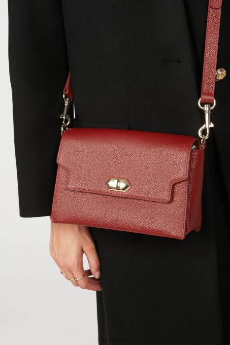 mulheres Lancaster Paris carmim bolsa crossbody foulonne milano RBF41426