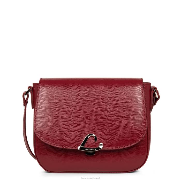mulheres Lancaster Paris carmim bolsa crossbody lucertola RBF42161